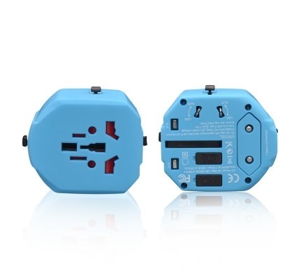 250V를 가진 듀얼포트 USB 위탁 소켓 보편적인 여행은 전압을 평가했습니다