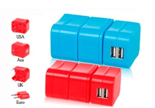 Usb 전원 출구를 가진 이동할 수 있는 결합된 유럽 여행 어댑터 플러그