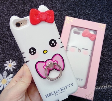 반지 홀더를 가진 힘 은행 예 헬로 키티가 Iphone에 의하여 7 애플 4000 Mah 전화를 겁니다