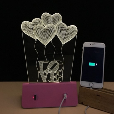 6000 MAh 설치되는 LED 은은한 불빛을 가진 이동할 수 있는 Iphone 마개 책임 RAcrylic 널