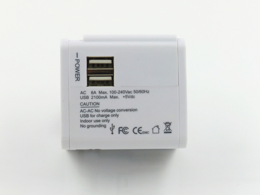 다중목적 이중 USB 위탁 소켓, 보편적인 여행 마개 접합기